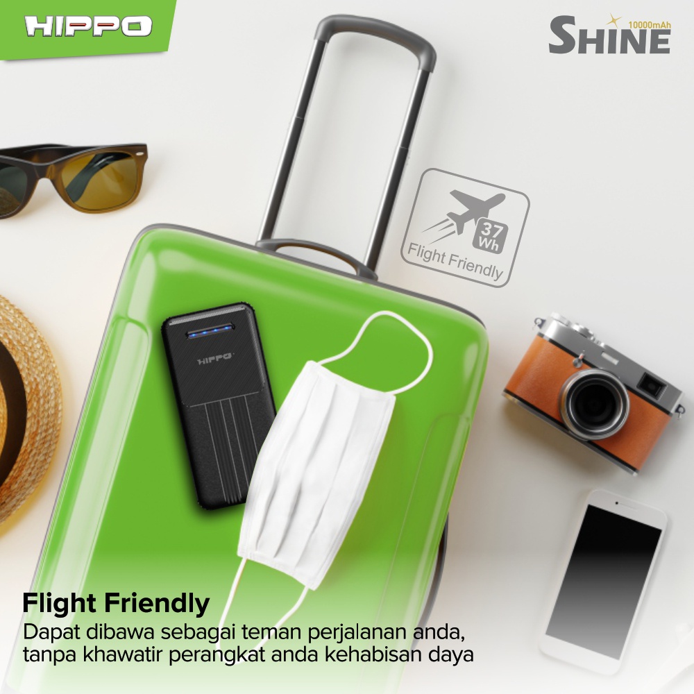 Hippo Powerbank Shine 20000mAh Smart Detect Charging original power bank