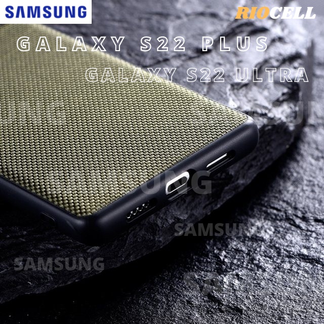 CASE SAMSUNG S22 PLUS / S22 ULTRA SOFT CASE NYLON TEXTURED KEREN