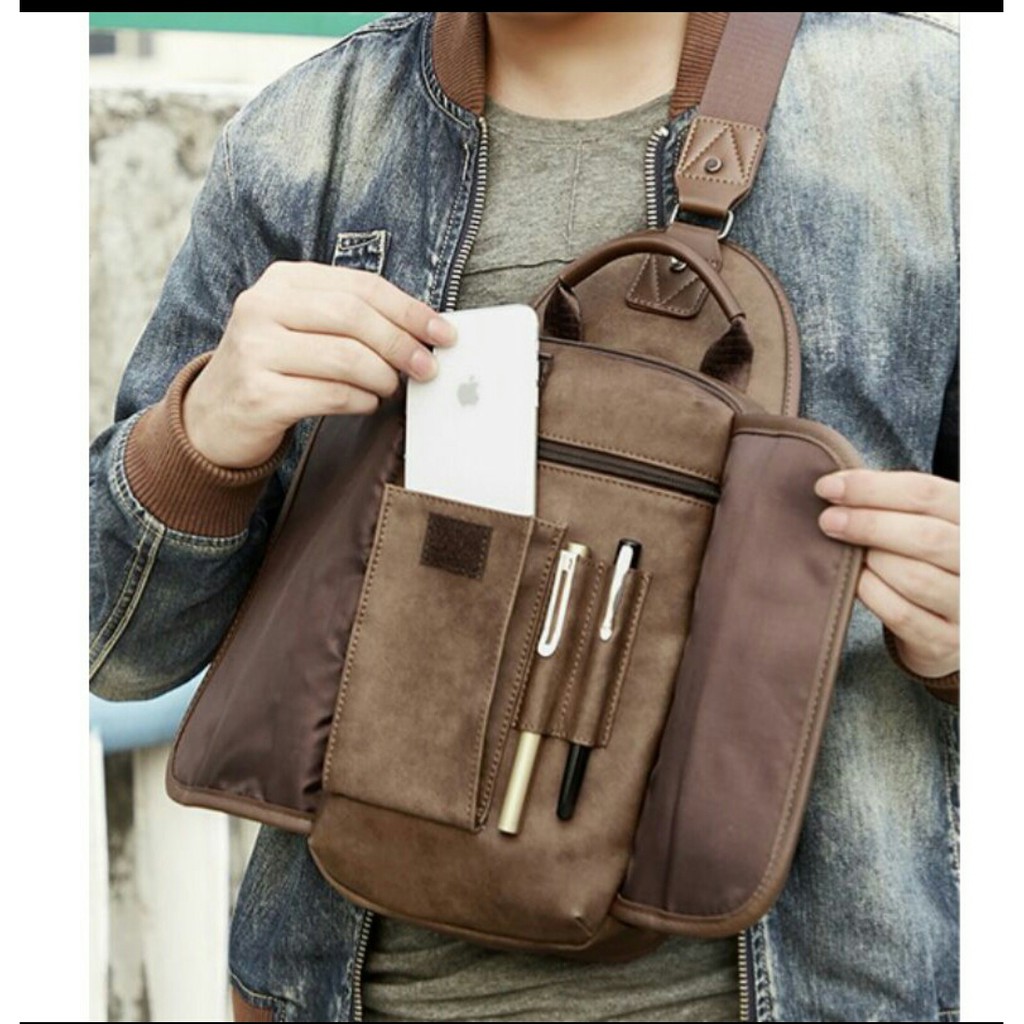 TAS SELEMPANG PRIA LEATHER TAS KULIT