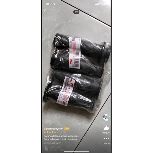 Handgrip sarung gas megapro hitam polos Grip megapro set kiri kanan universal semua motor PNP