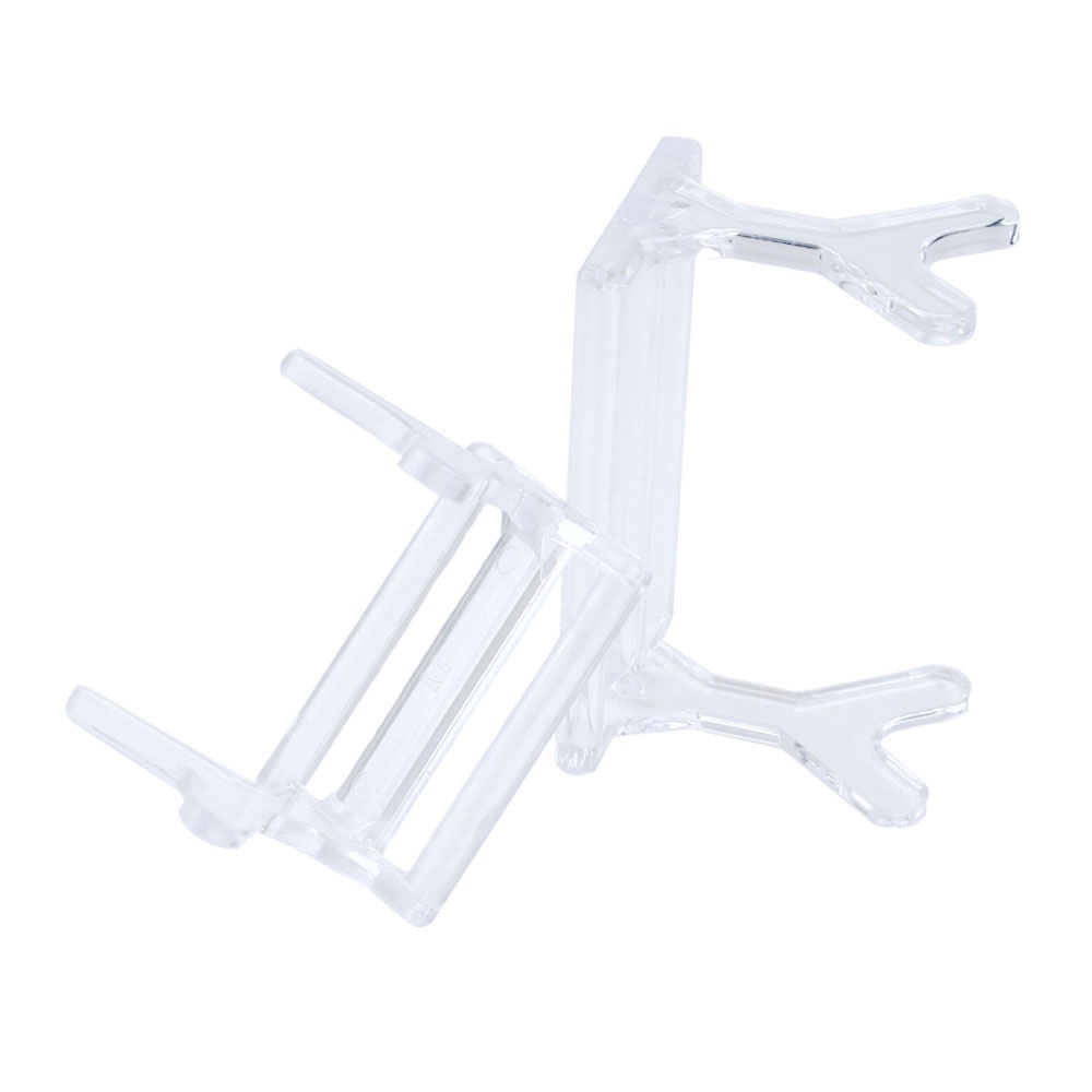 Hengjia 6pcs Stand Display Umpan Pancing Bahan Plastik Akrilik 6.5x3.5x4.2cm / 4.6x3.1x3.7cm