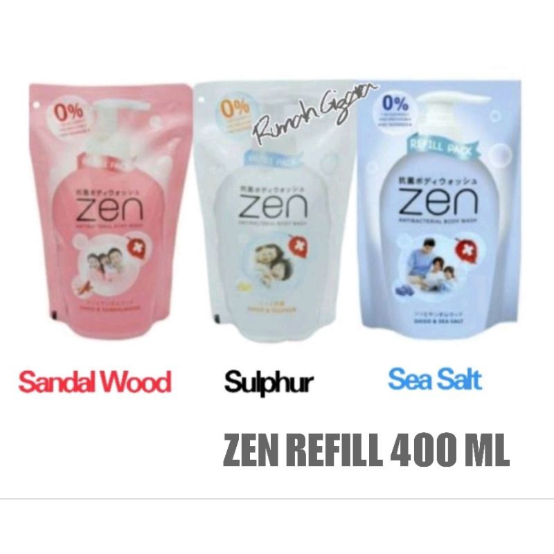 SABUN ZEN REFILL BODY WASH 400 ML SABUN MANDI ZEN CAIR