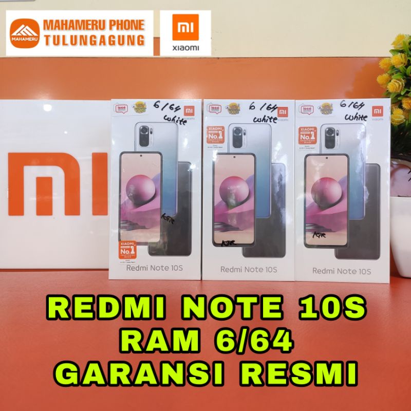 Redmi Note 10s 6/64 Garansi Resmi 15 Bulan