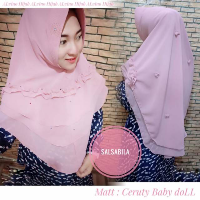 Hijab Syar'i Bahan Ceruty