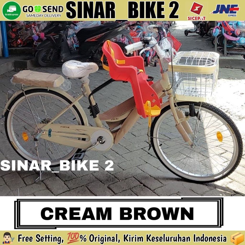 Sepeda Keranjang Remaja Dewasa EXOTIC ET 9788 MX  NEW COLOR Ukuran 20,24 &amp; 26 Inch Citybike