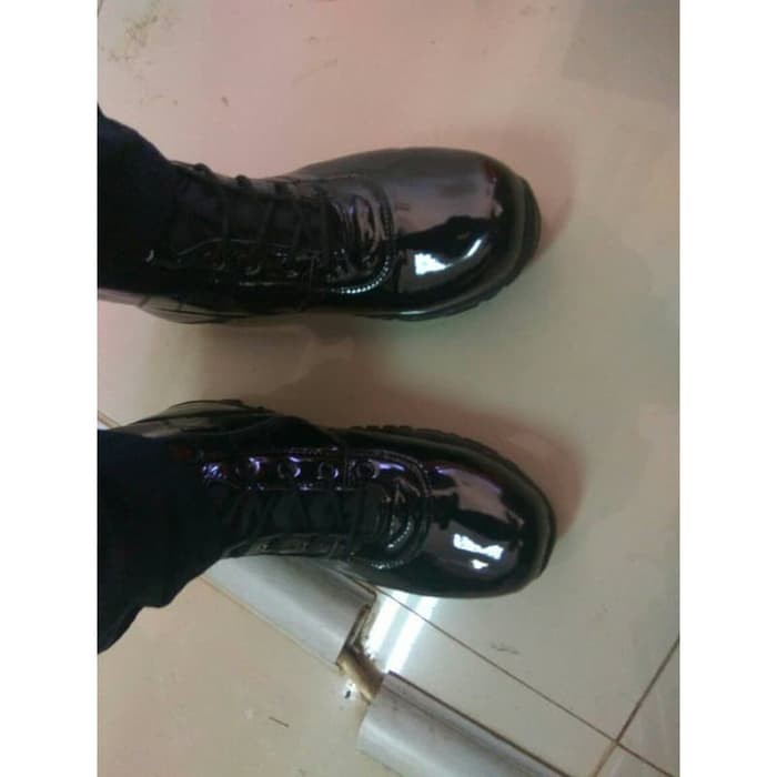 BlackPiinkMilitary        Sepatu PDL TNI POLRI Kilap Model Baru Tanpa Semir