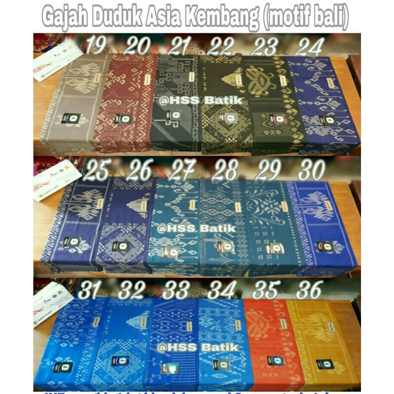 Sarung batik GAJAH DUDUK asia kembang original