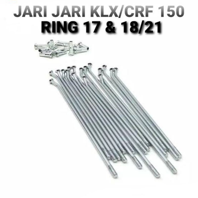 Ruji Chrome Crf/KLX Ring 17/17, Ring 18/21 set Depan Belakang