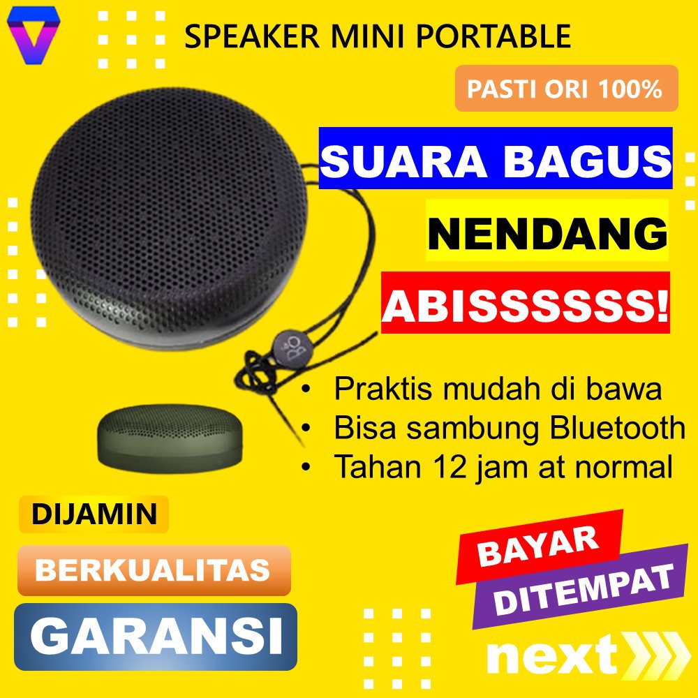 SPEAKER BLUETOOTH PORTABLE MINI BASS SPIKER AKTIF SEPIKER WIRELESS SOUND MINI SUPER BASS MURAH JS43