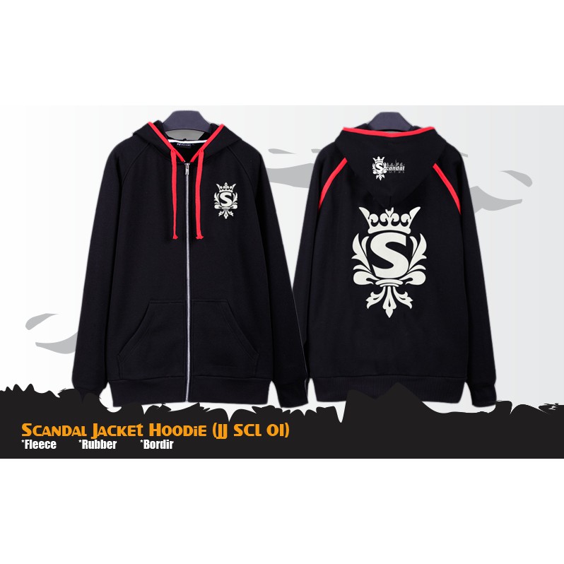 Jaket Anime Band Scandal Jacket Hoodie (JJ SCL 01)