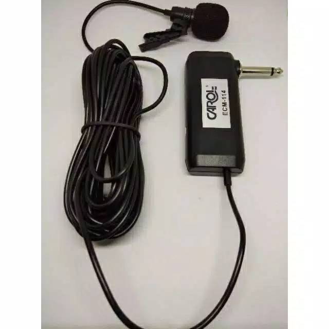 Mic jepit carol ecm 114 kabel suara jernih bagus