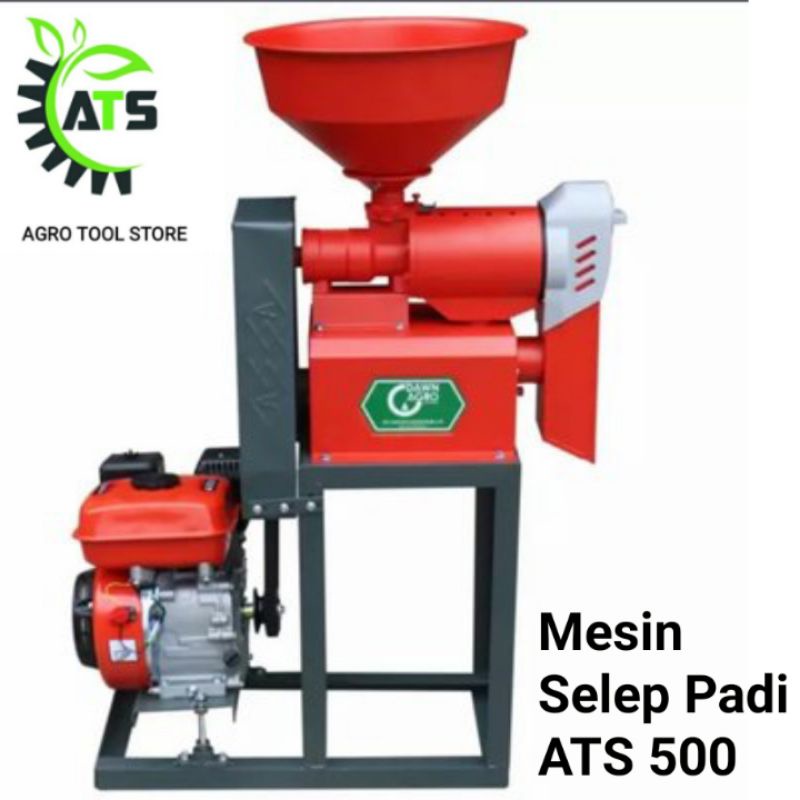Mesin Giling Padi Jadi Beras Yasuka YRP500 Pakai Engine 6,5HP Selep Padi YRP 500 Agro Tool Store