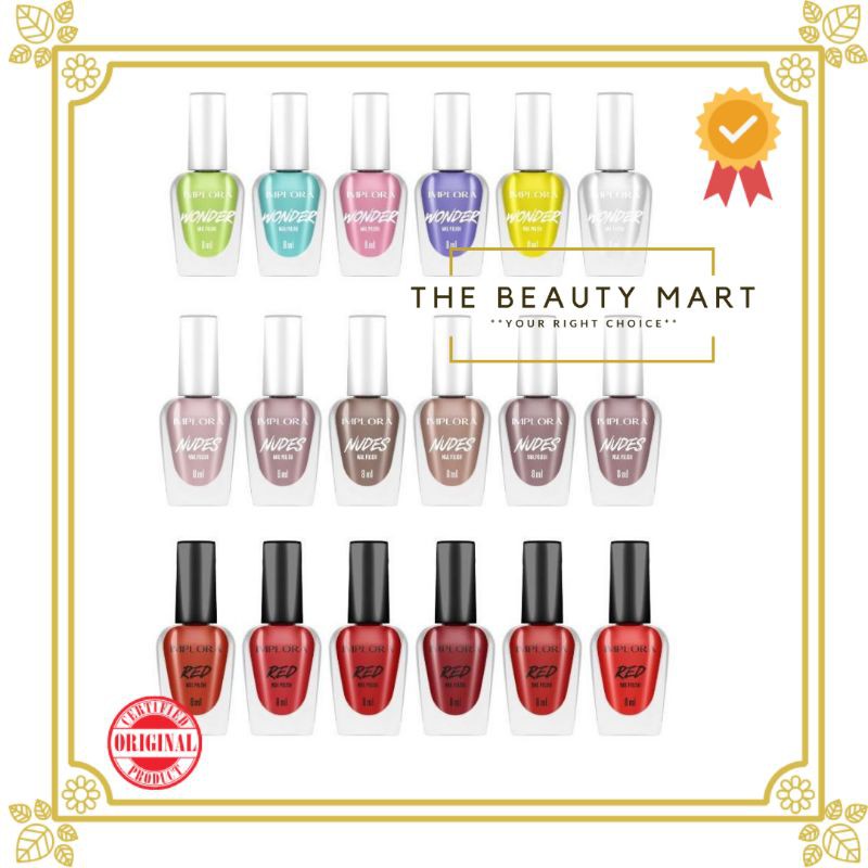 [BPOM] IMPLORA Nail Polish (NEW) | Kutek Implora| Kutek Red | Clear | Nudes