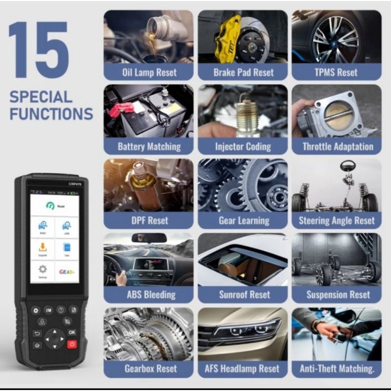 LAUNCH CRP479 OBD OBD2 CAR SCANNER MOBIL 15 SPECIAL RISET
