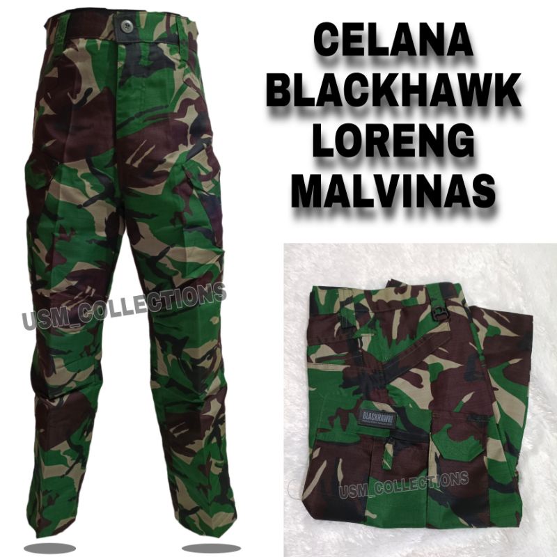 celana blackhawk loreng malvinas - celana tactical loreng - celana panjang pria