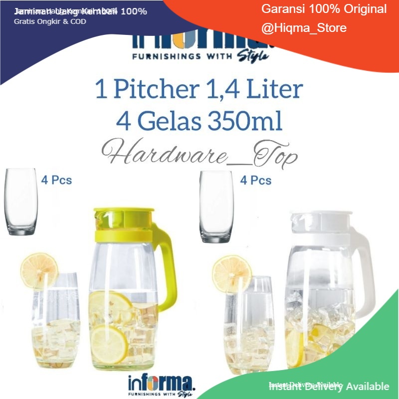 Informa Set Teko dan Gelas / Teko / Pitcher / Gelas / Jug