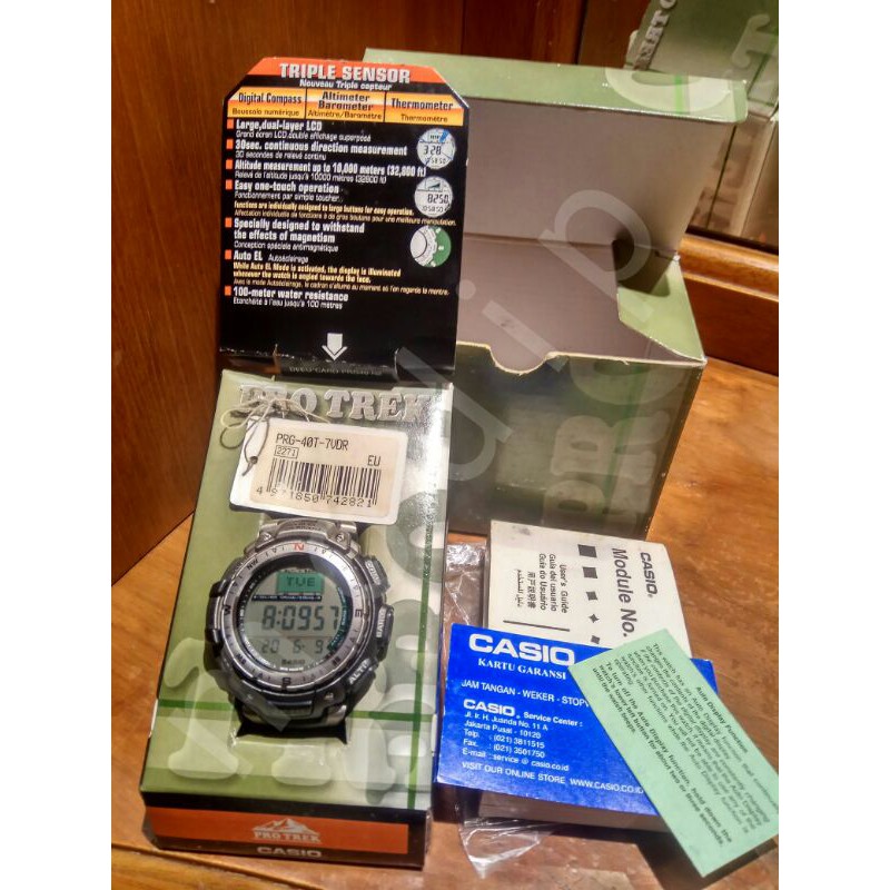 casio jadoel oldskul protrek titanium PRG-40T non SOLAR like new