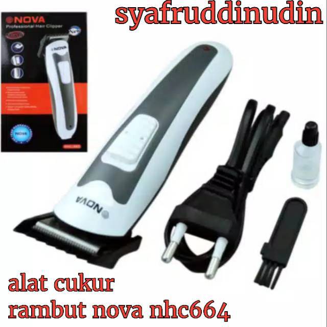  MESIN  CUKUR  RAMBUT  PORTABLE NOVA TIMMER NHC 665 PANGKAS 