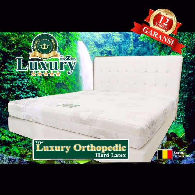 Kasur Latex Orthopedic 160x200 HARD Latex + Bantal Guling Latex