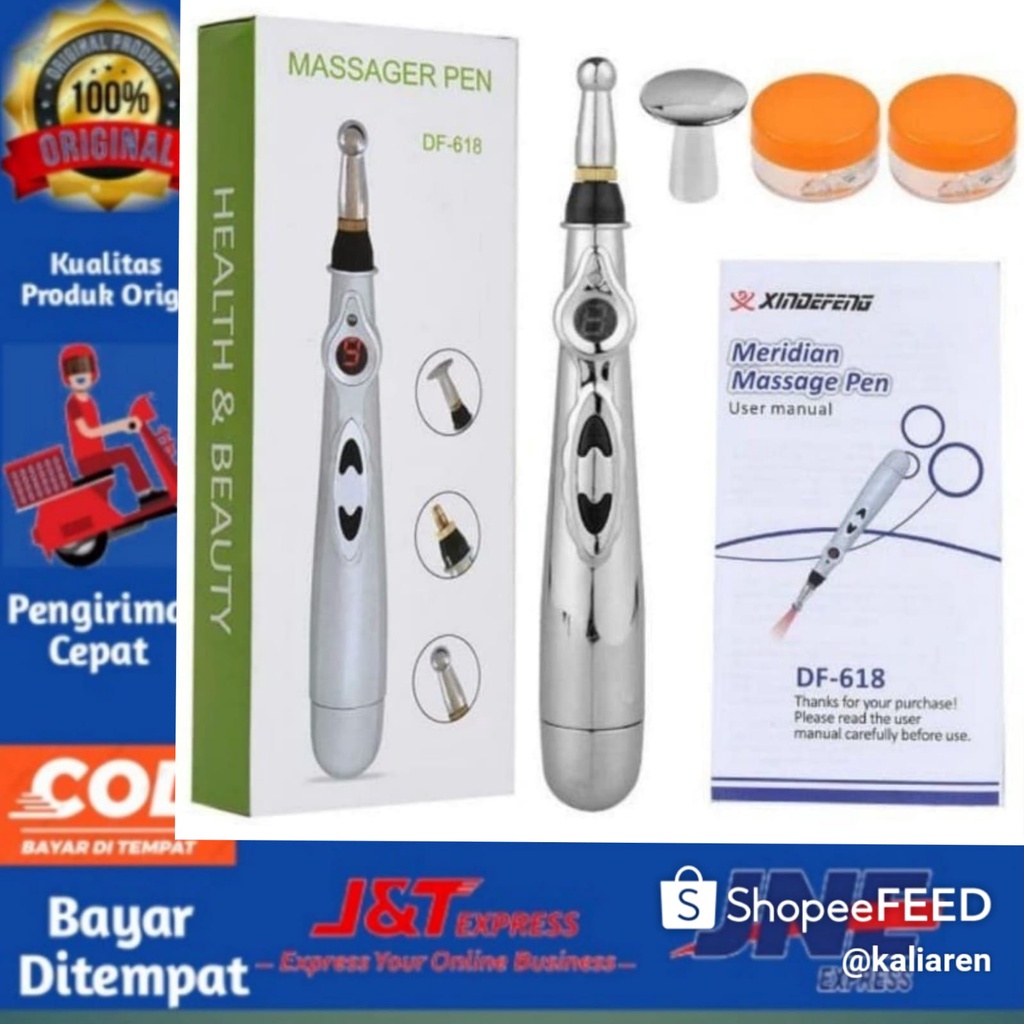 BISA COD Original Akupuntur pen DF-618 Terapi massager pen laser Electronic Acupuncture Pen Electric ORI