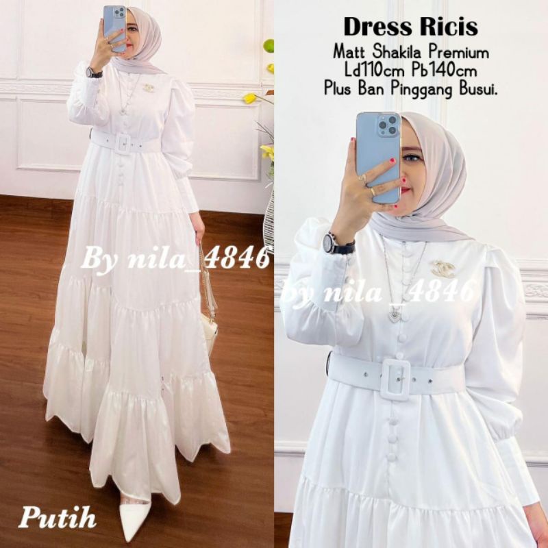 Dress ricis gamis shakila belt