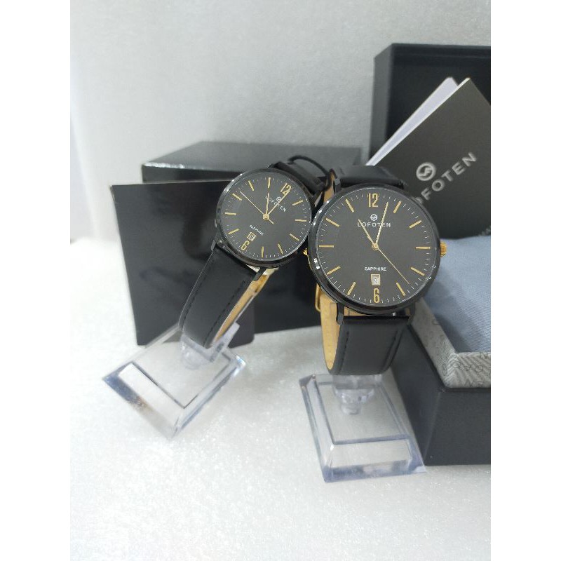 LOFOTEN F8103M/L Jam Tangan Couple Kulit Garansi resmi 1 tahun / F - 8103 M / L