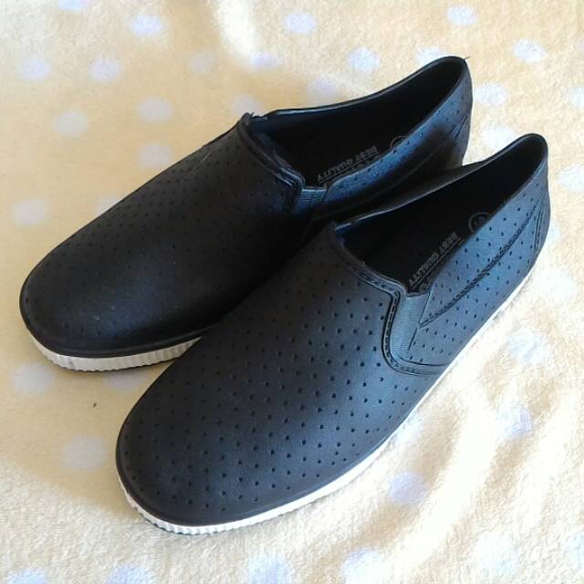 Nikko 8120 38-43 - Sepatu Slip On Laki Hitam Murah