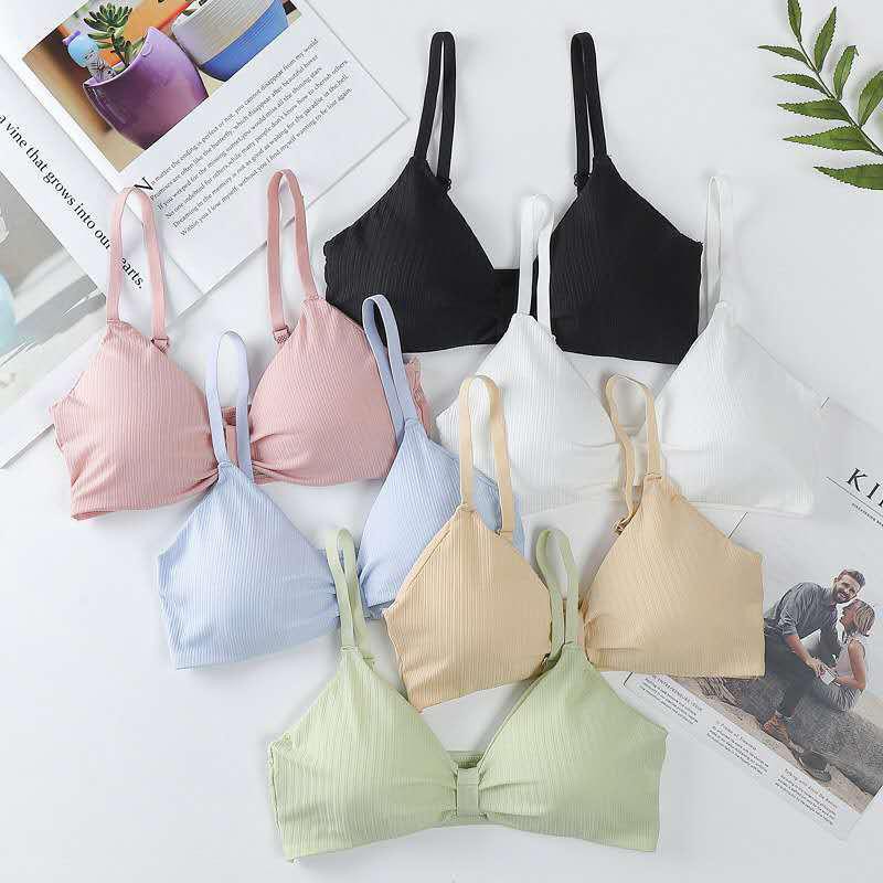 BFU007 Pakaian Dalam Wanita Import BH Bra Yoga Model Lilit dan Kerah Deep-V Neck Bergaya Sexy