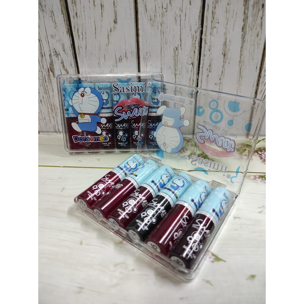 LIP TINT MINI 1 BOX ISI 6 PCS/ MIX BOX