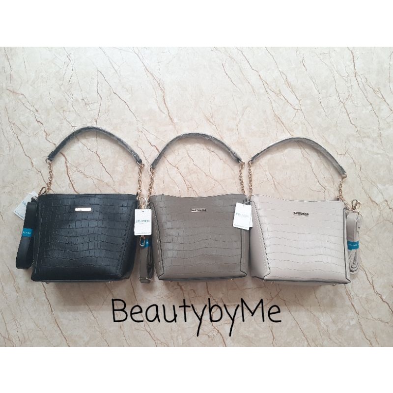 Palomino Patricia shoulderbag - ivory / Palomino Patricia Black / tas Enji En-ji Beautybymebdg