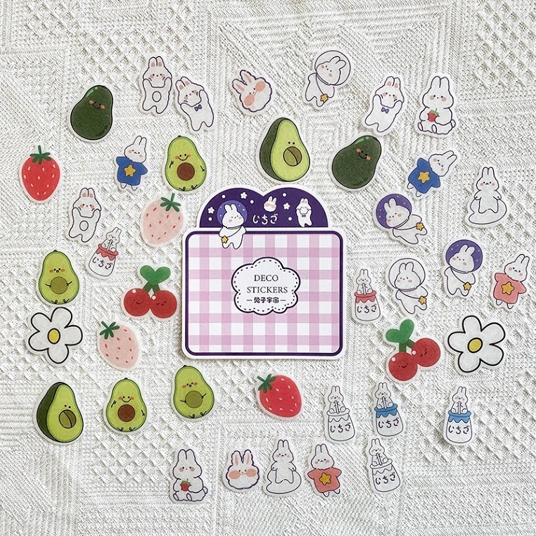 

Cute Deco Stickers Karakter Lucu untuk Scrapbook atau Jurnaling