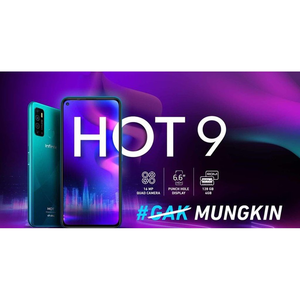 Infinix Hot 9 4/128 Ram 4GB Internal 128GB Garansi Resmi