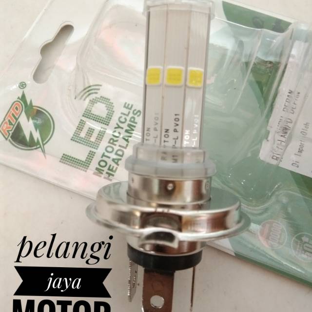 Lampu Led 6sisi merk RTD warna putih terang banget Motor Vixion new lama Klx150 -Ninja150 - Scopy fi
