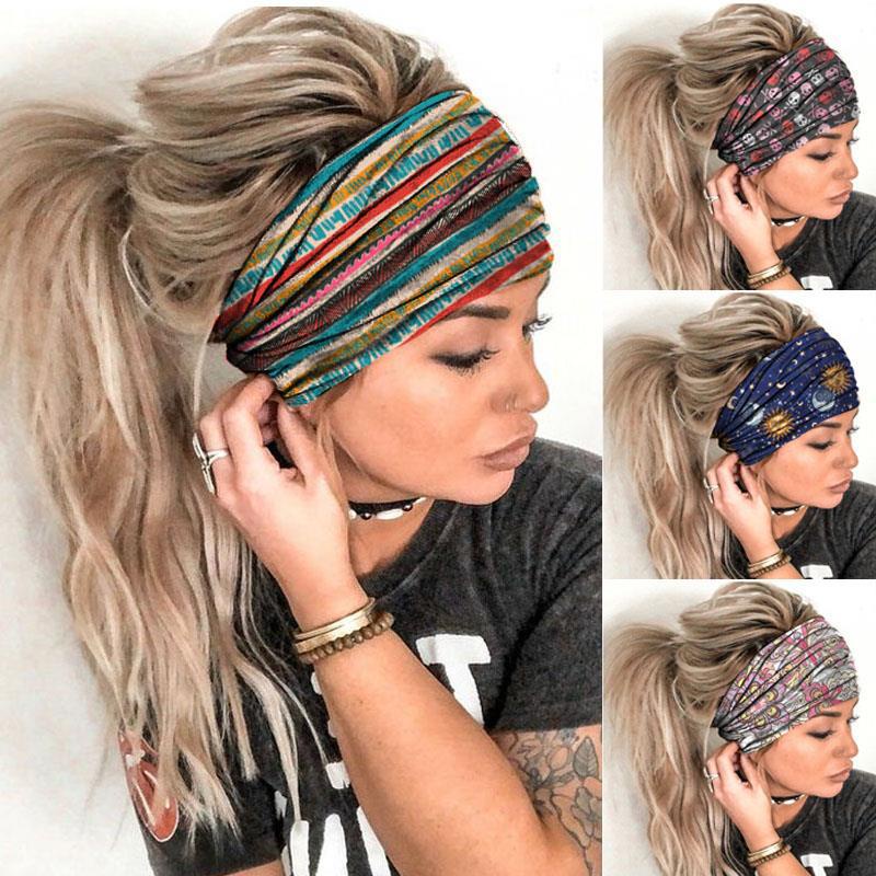 Bandana Bando Motif Sport Hairband Korea Lucu Headband Olahraga Rambut Fashion Rajut Wanita Ikat Rambut/ Headband Satin/ Headband Bando Kain