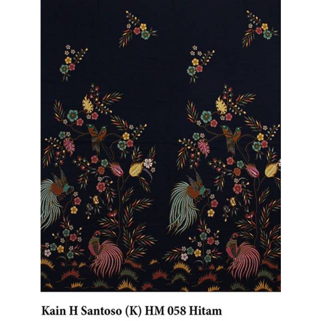 Kain Batik Unggul Jaya H Santoso Hitam Manis 58