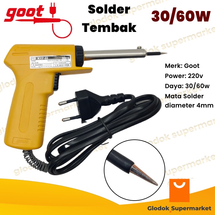 Solder Tembak Goot KYP60 30-60 Watt Solder Gun KYP-60 30w 60w