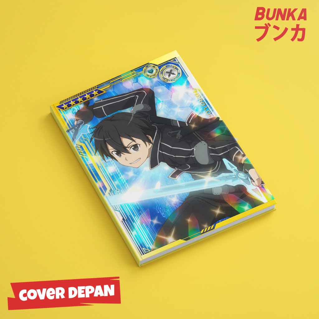 

Notebook Anime Sword Art Online Kirigaya Kazuto Aincard Hardcover A5 Buku Tulis Catatan Notes Agenda Planner Jurnal