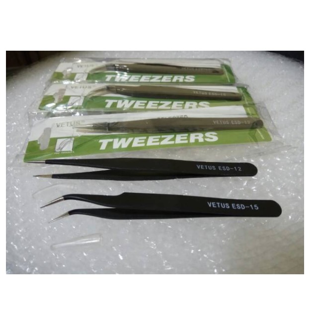 Tweezer vetus / Pinset HITAM For Eyelash Extention &amp; pinset pingset