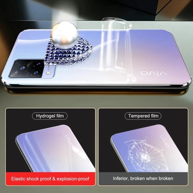 VIVO X70 PRO / X60 / X60 PRO / X50 / X50 PRO CLEAR BACK HYDROGEL ANTI GORES BELAKANG BENING