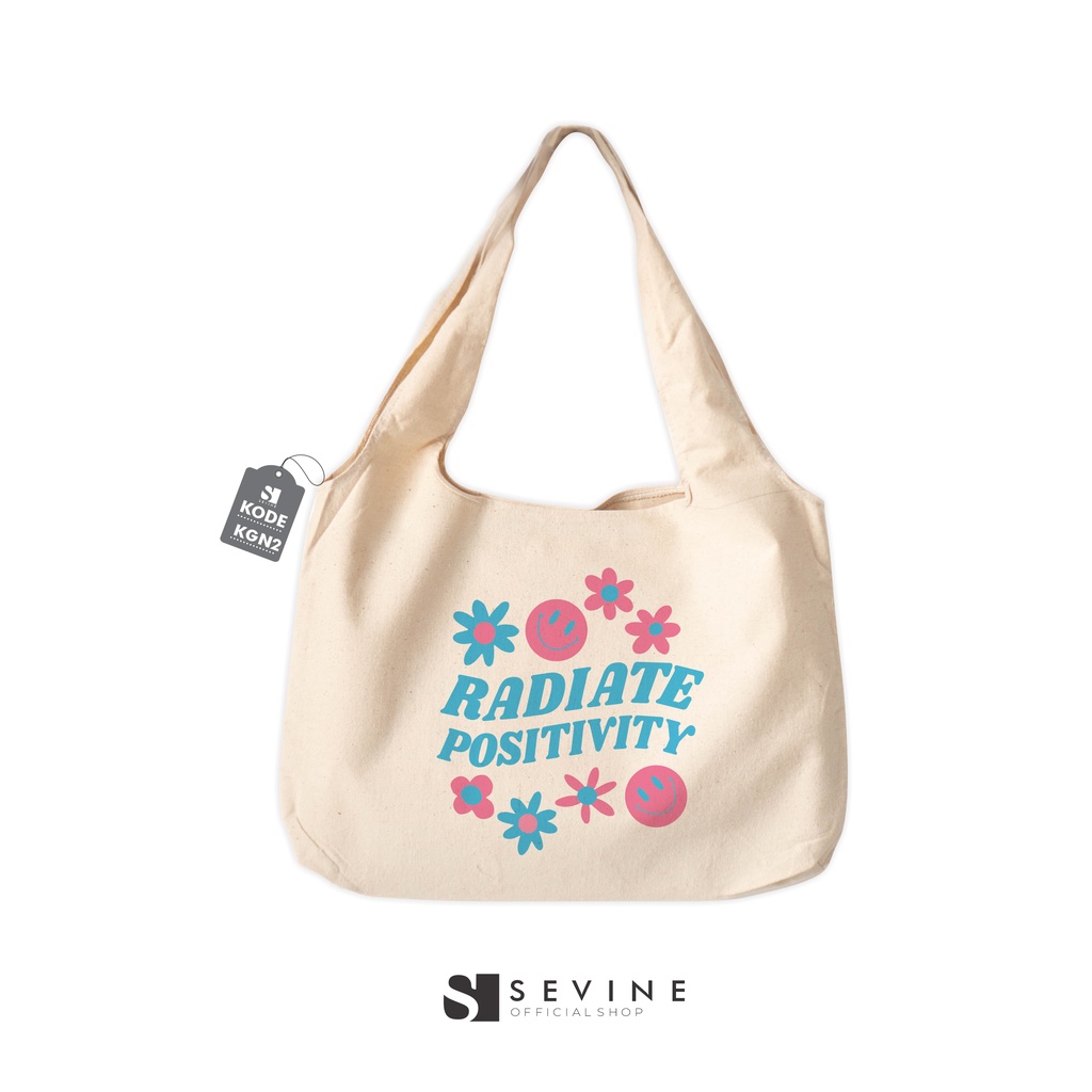 Sevine Tote bag Kanvas Bonnie Tas Wanita Totebag Kuliah Laptop Quotes Vintage Danish Pastel Groovy Retro Motivation Aesthetic - KGN