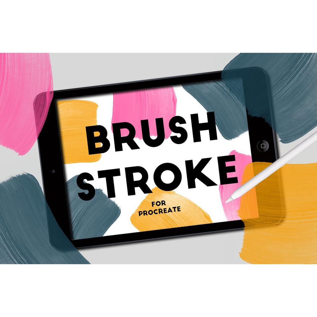 Procreate Brush - Brush Stroke Stamps Aesthetic Brushes