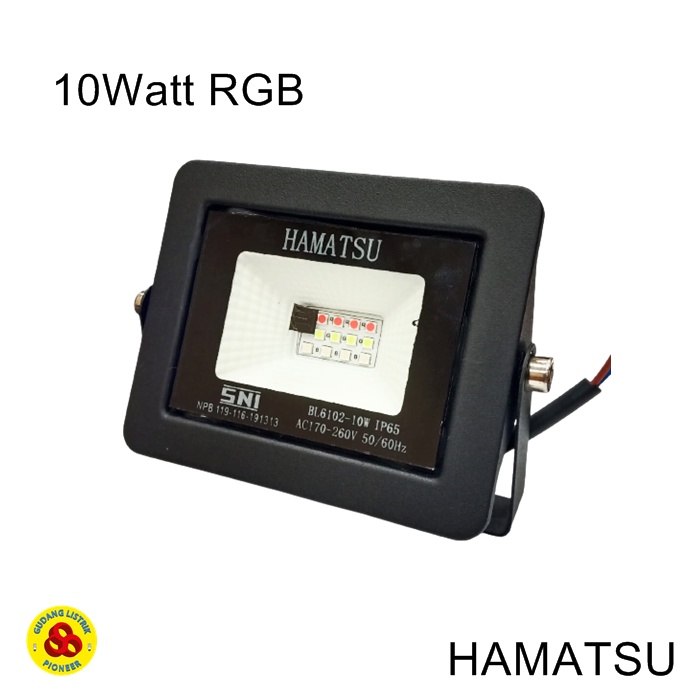 Lampu Sorot LED 10W Remote RGB Flood Light Warna/i 10 Watt Floodlight