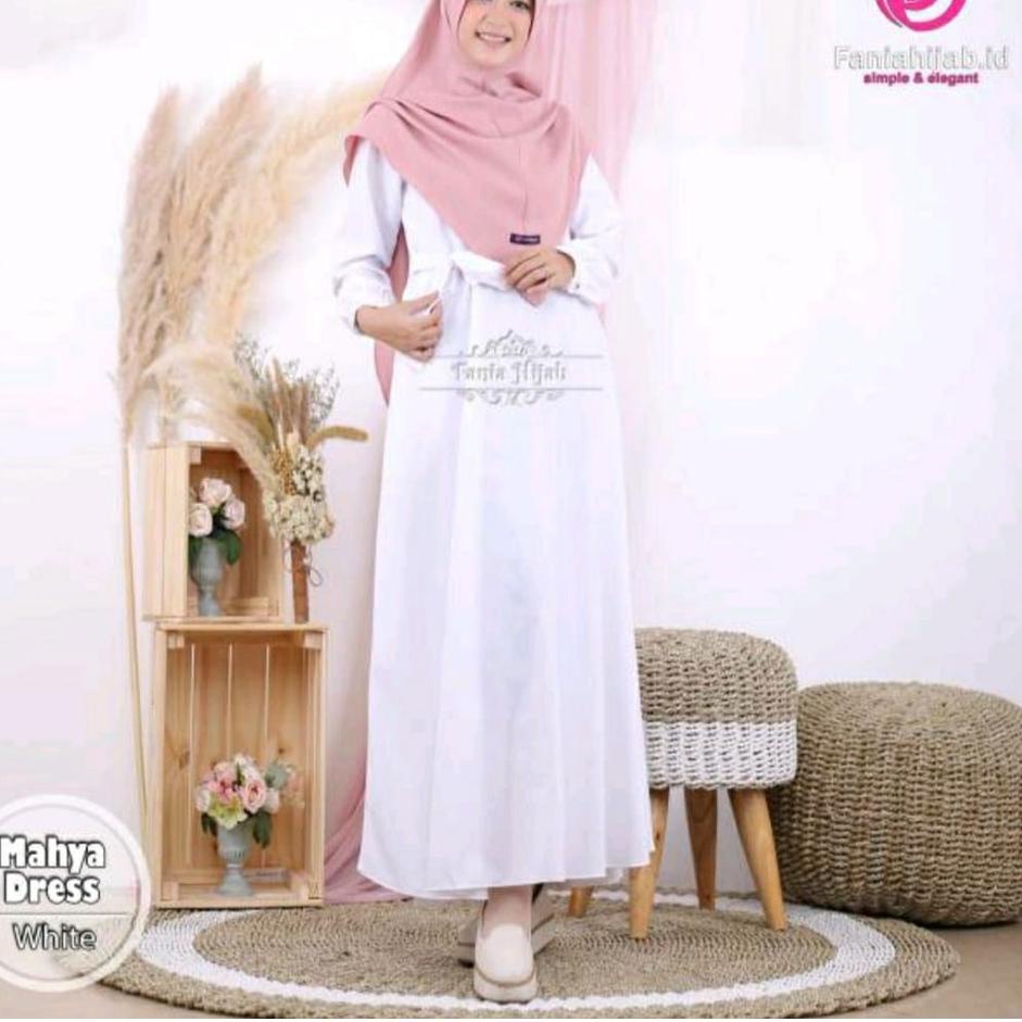 Paling Diminati Gamis Katun Toyobo Putih Bersih Gamis Polos Muslimah Dewasa Terbaru Gamis Renda