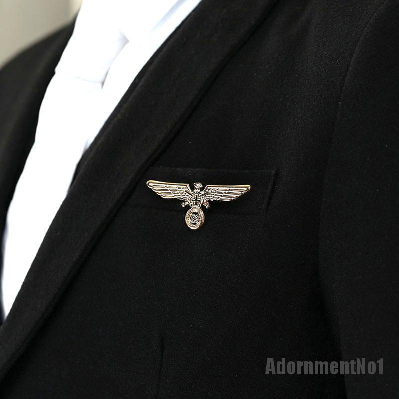 (Adornmentno1) Bros Pin Enamel Desain Elang Ermany World War Ii Militer