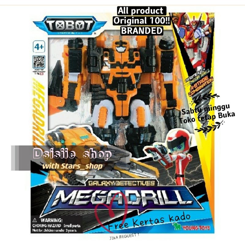 Jual Tobot Galaxy Detective Mega Drill Original Young Toys Indonesia