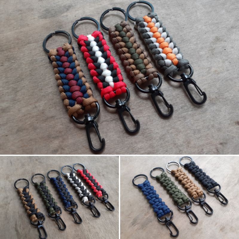 Gantungan kunci Paracord Premium bukan Prusik