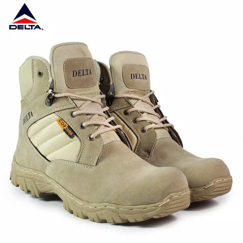 SEPATU KEJA PRIA BOOTS DELTA CORDURA TACTIKAL PDL PENDEK 6 INCI