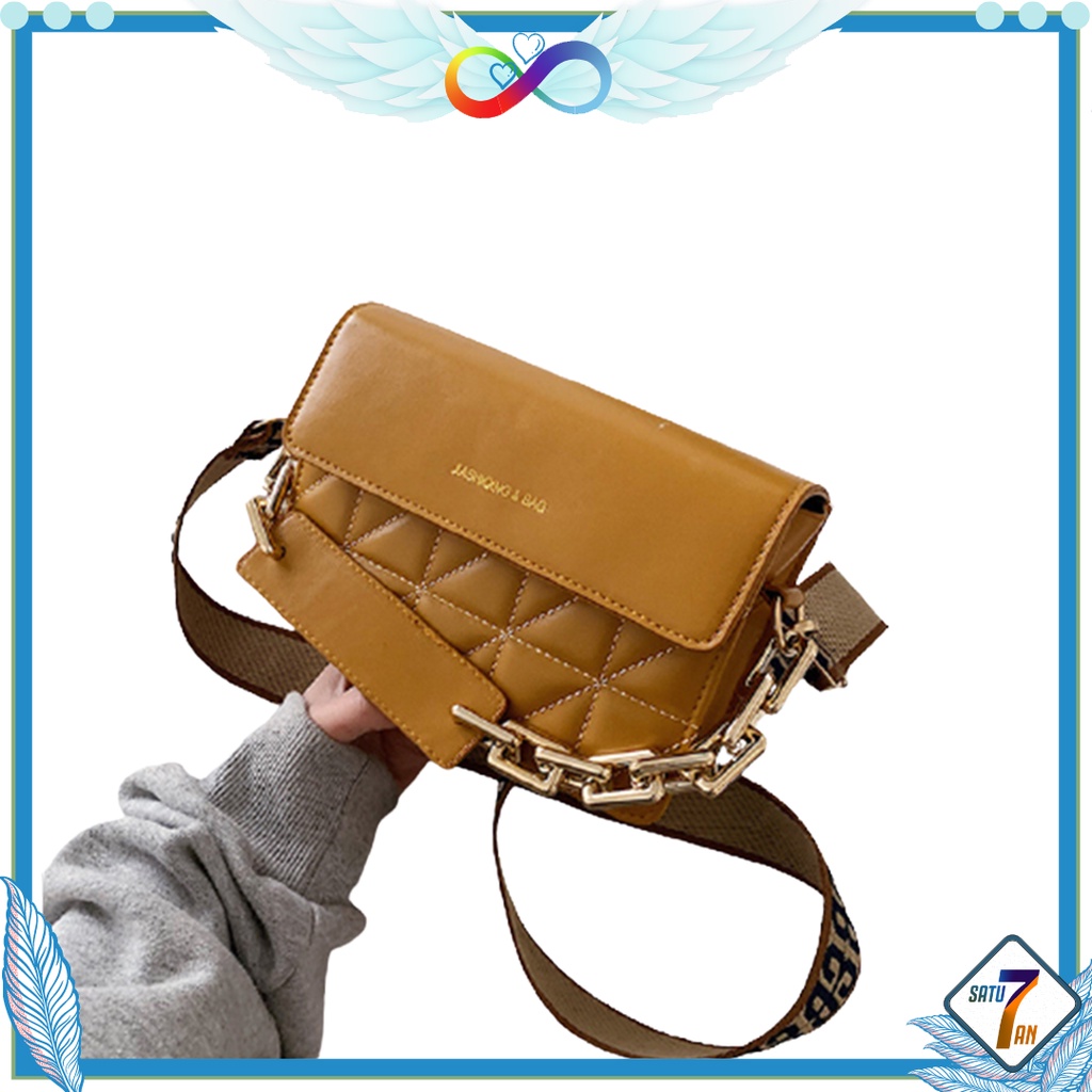 Satu7an T219 Tas Selempang Wanita Fashion Style Tas Import Tas Wanita Tas Rantai Sling Bag Kulit PU