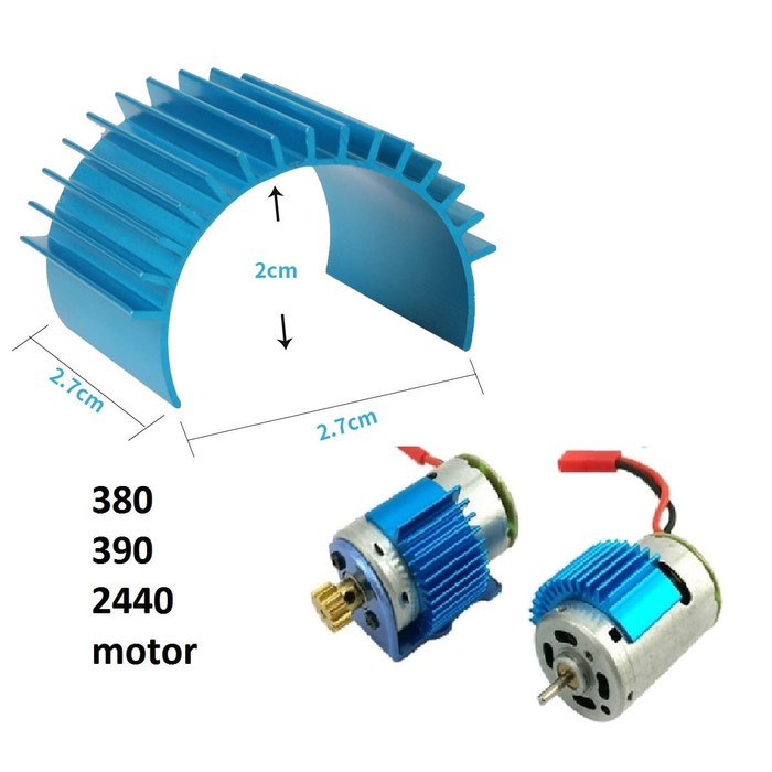 Heatsink Dinamo 380 390 2440 Motor Cooling RC Car Boat Radiator *H380