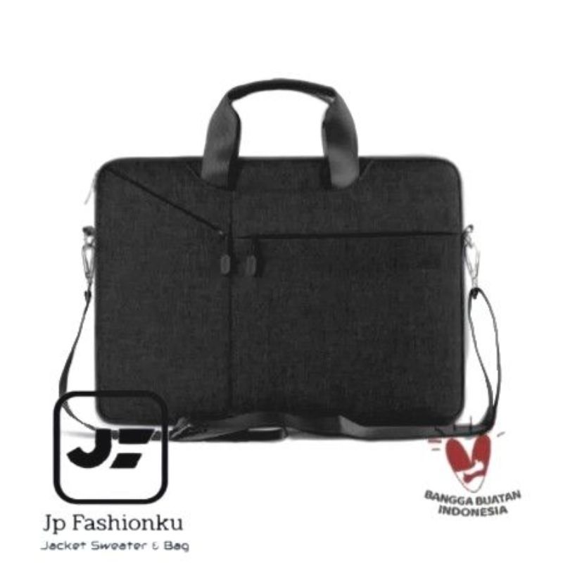 Tas Laptop Selempang jinjing 15-16 inch serbaguna /Tas Kantor